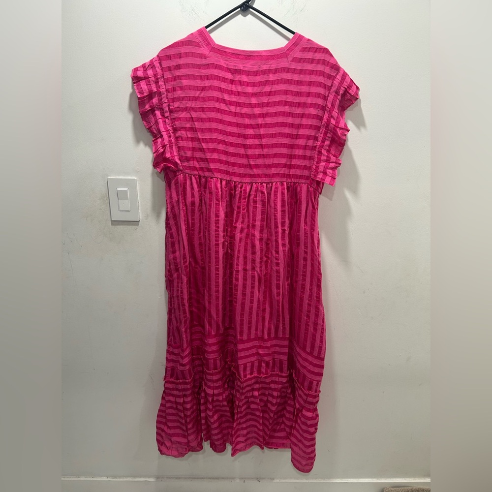 NWT Anthropologie V-neck Ruffled Tiered Babydoll Dress - Picture 6 of 6